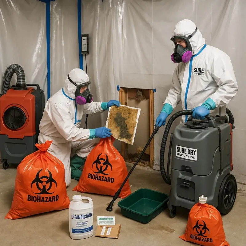 Contaminated Water Handling Protocols process in Mokena, IL